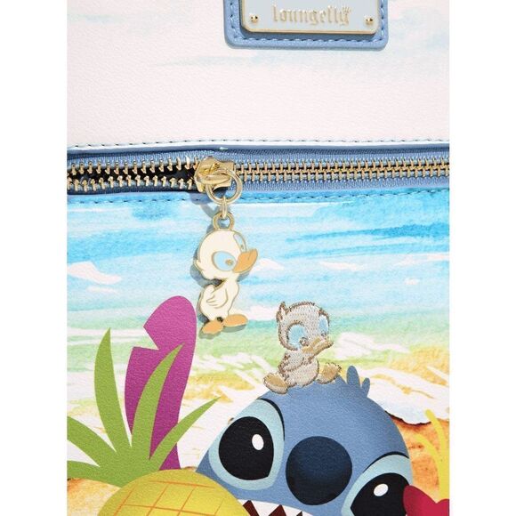Loungefly Disney Lilo & Stitch Beach Day with Scrump Mini Backpack - Picture 4 of 5